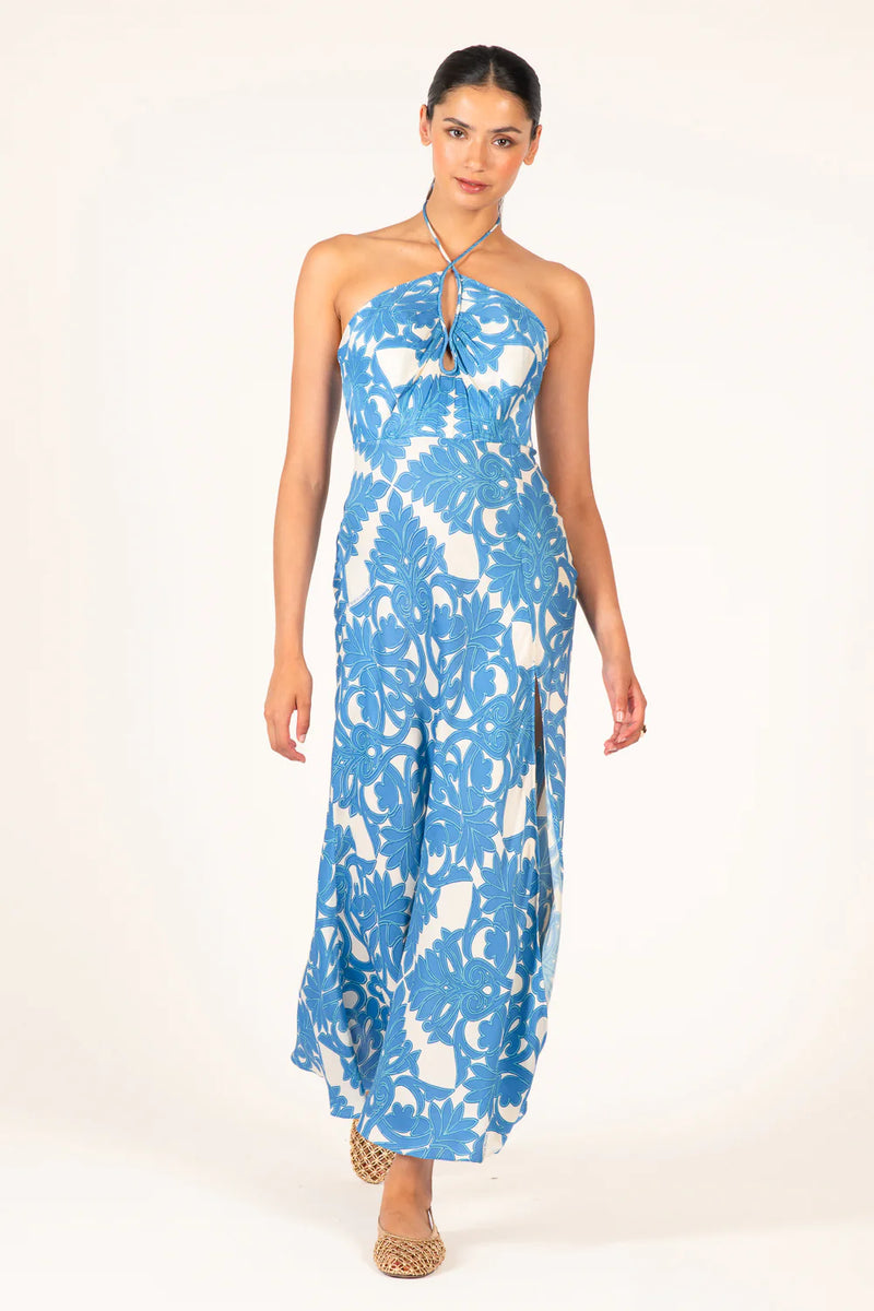 poupette st barth dress Long Stella vintage-evening-dress Colors:Bone How to make Creamy Long dress in viscose