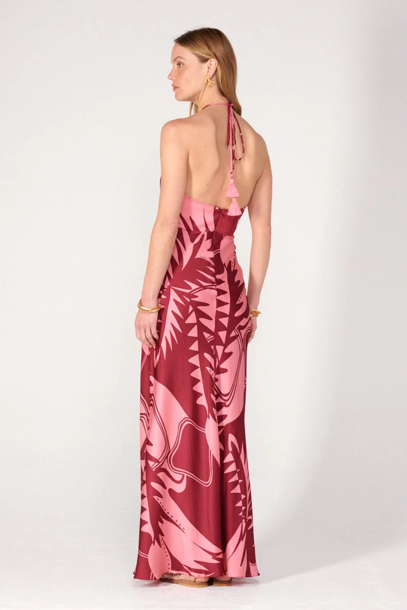 Poupette St Barth - Long Dress Stella - Bordo Oasis
