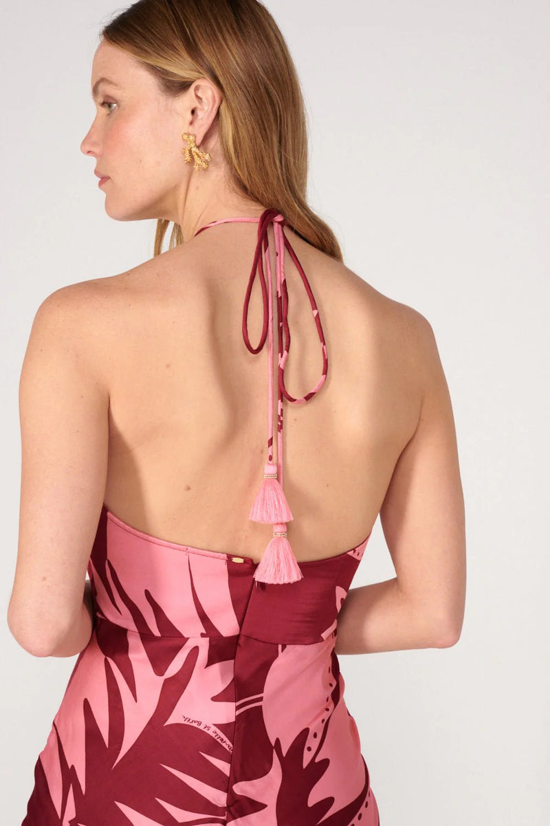 Poupette St Barth - Long Dress Stella - Bordo Oasis