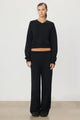 Eterne - Oversized Wide Leg Sweatpant - Black