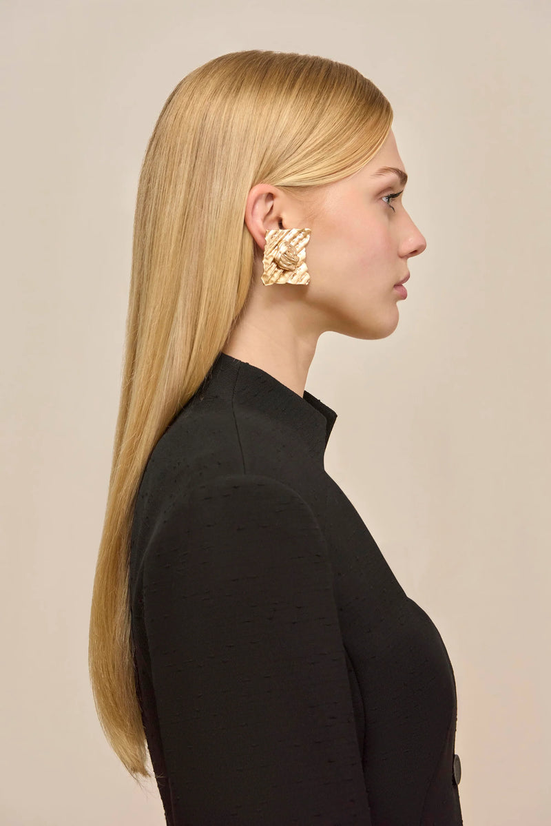 Cult Gaia - Naydine Earring - Brushed Brass