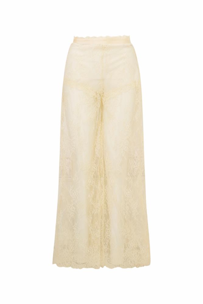 Loveshackfancy - Sigrid Sheer Lace Pants - Ivory