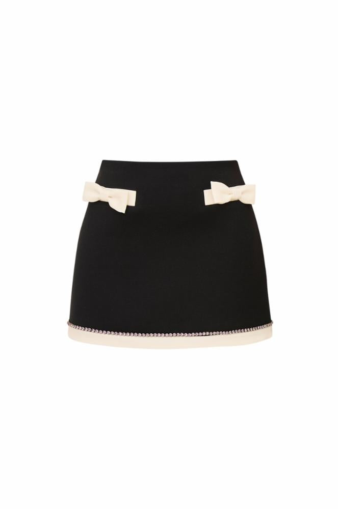 Loveshackfancy - Edeness Mini Skirt - Black