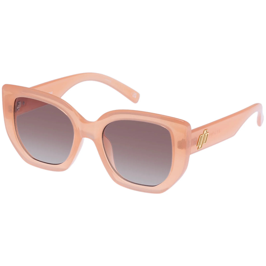 NEW LE SPECS women\'s euphoria sunglasses in mimosa pink Euphoria Mimosa Pink Female Square Sunglasses | Le Specs main image 3