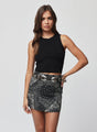 THE LINEN SLIP MINI SKIRT