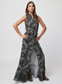 THE LINEN BUTTON FRONT MAXI DRESS