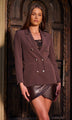 Generation Love - Leighton Crepe Blazer - Espresso