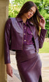 Generation Love - Lola Vegan Leather Jacket - Plum