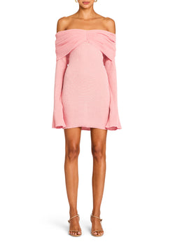 SER.O.YA - Xen Knit Mini Dress - Coral Blush