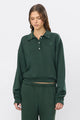 Eterne - Cropped Polo Sweatshirt - Forest