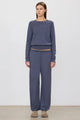 Eterne - Boyfriend Pocket Sweatpant - Washed Navy
