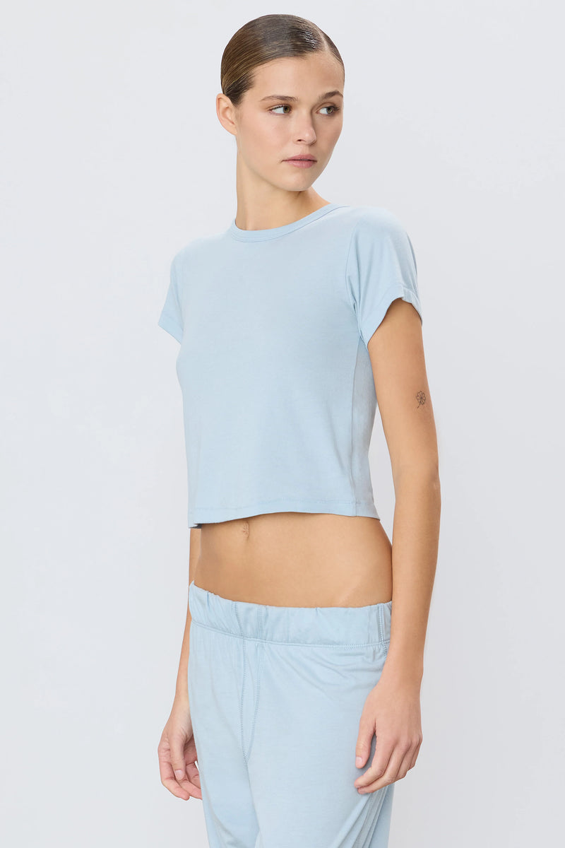 Eterne - Short Sleeve Baby Tee - Dusty Blue