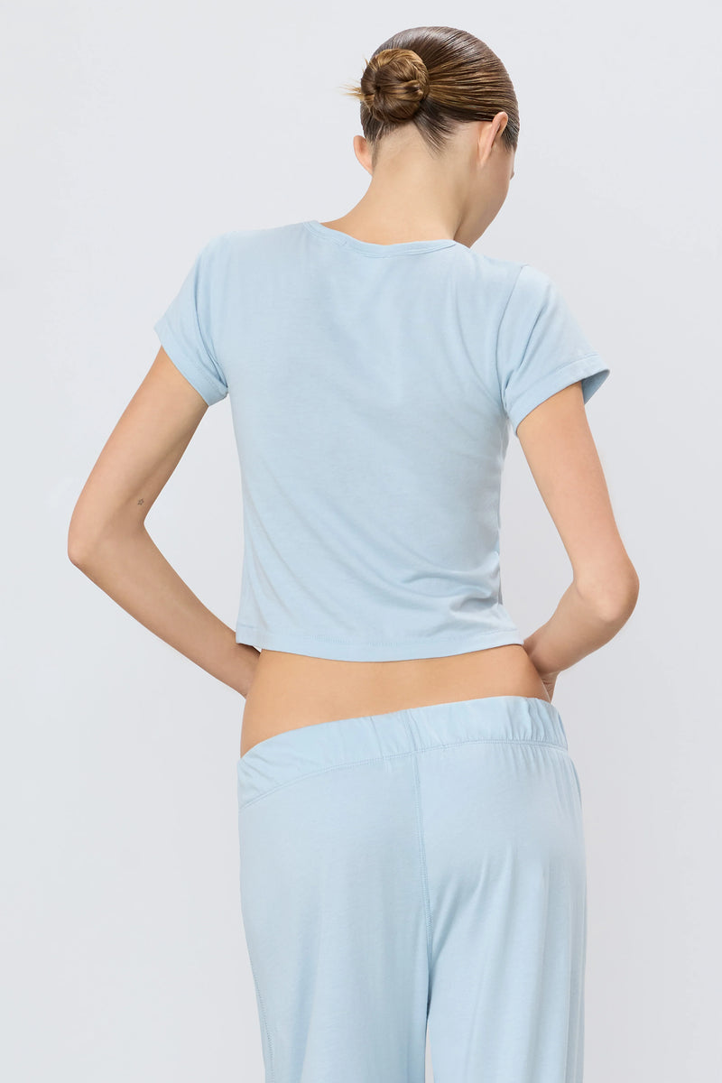 Eterne - Short Sleeve Baby Tee - Dusty Blue