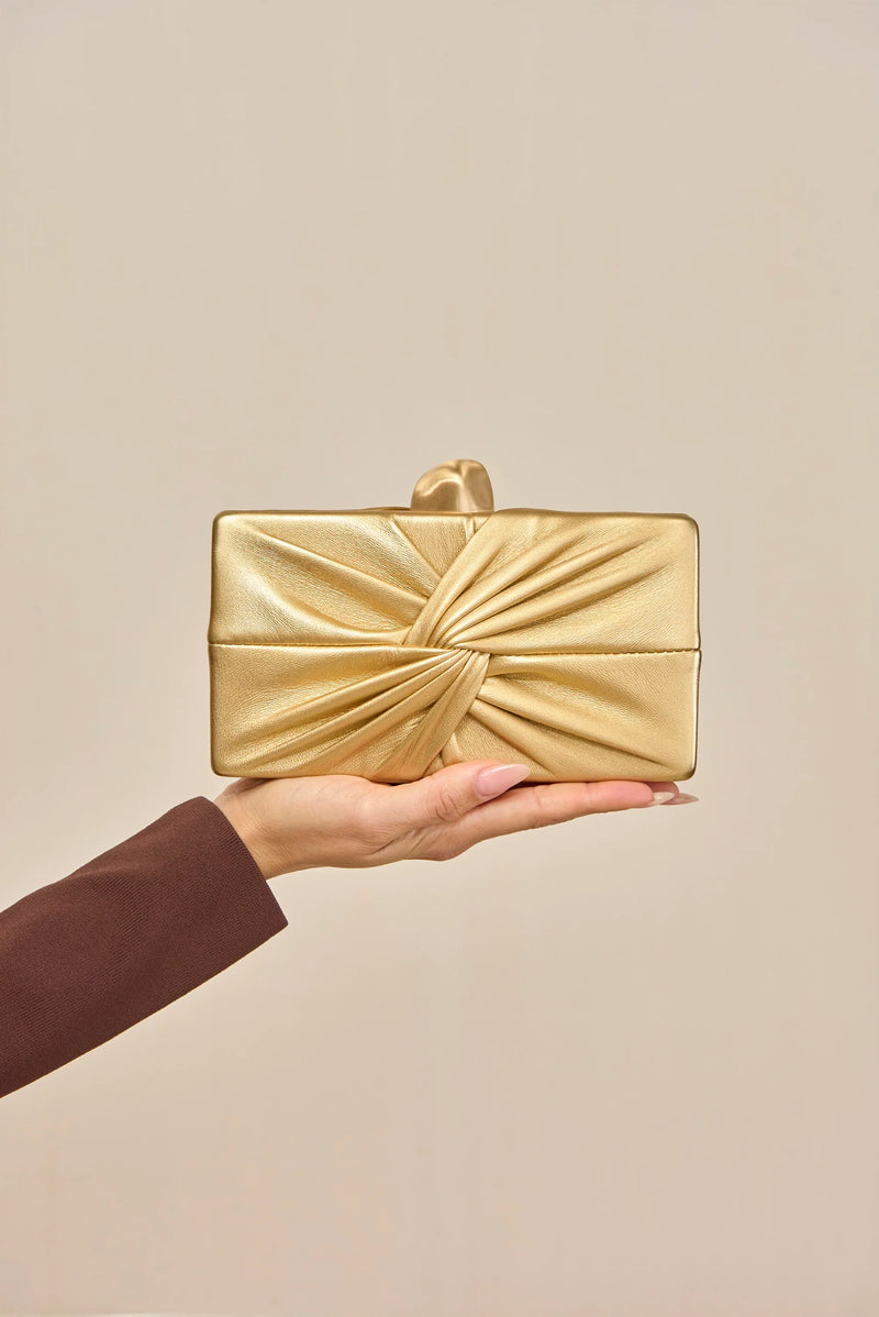 Cult Gaia - Lisse Clutch - Matte Brass
