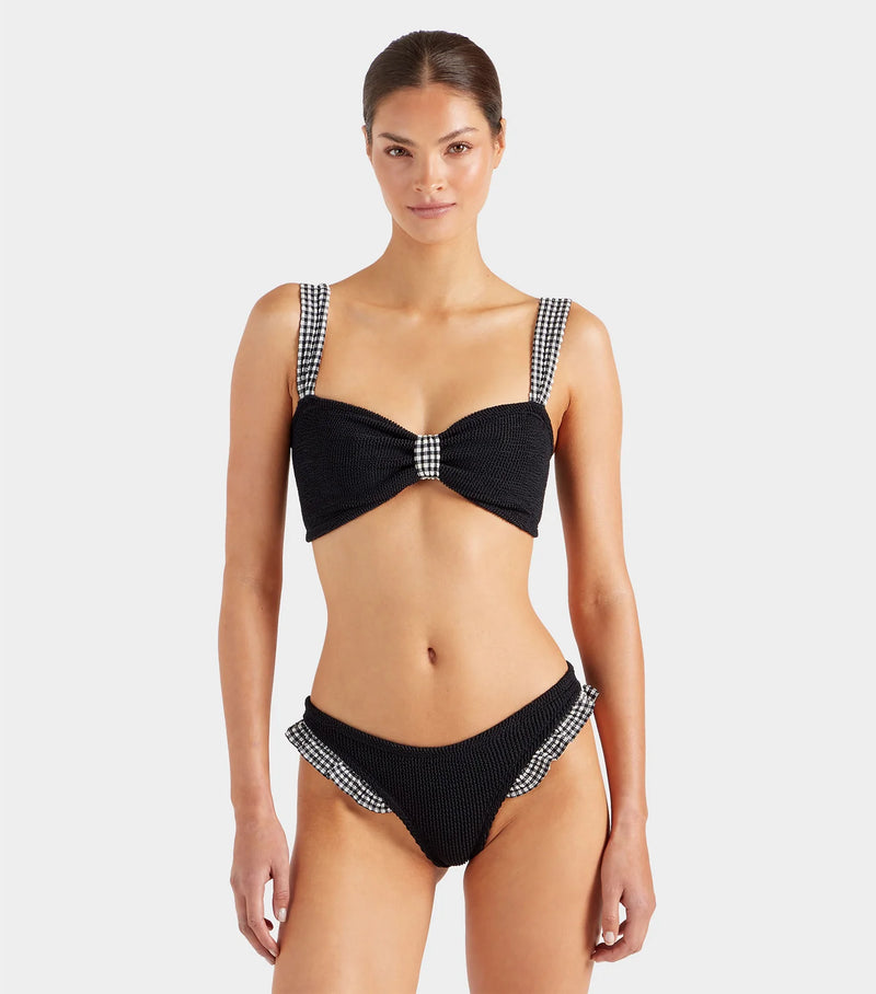 Hunza G - Loretta Bikini - Black Gingham