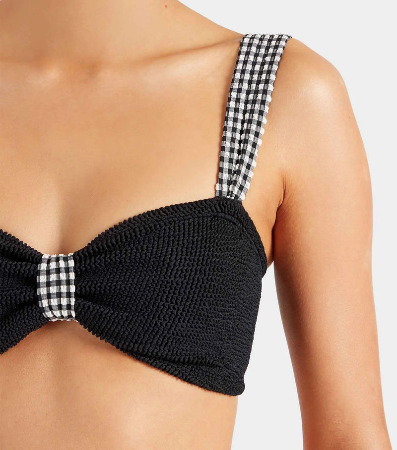 Hunza G - Loretta Bikini - Black Gingham