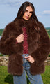 Generation Love - Louisa Faux Fur Jacket - Espresso