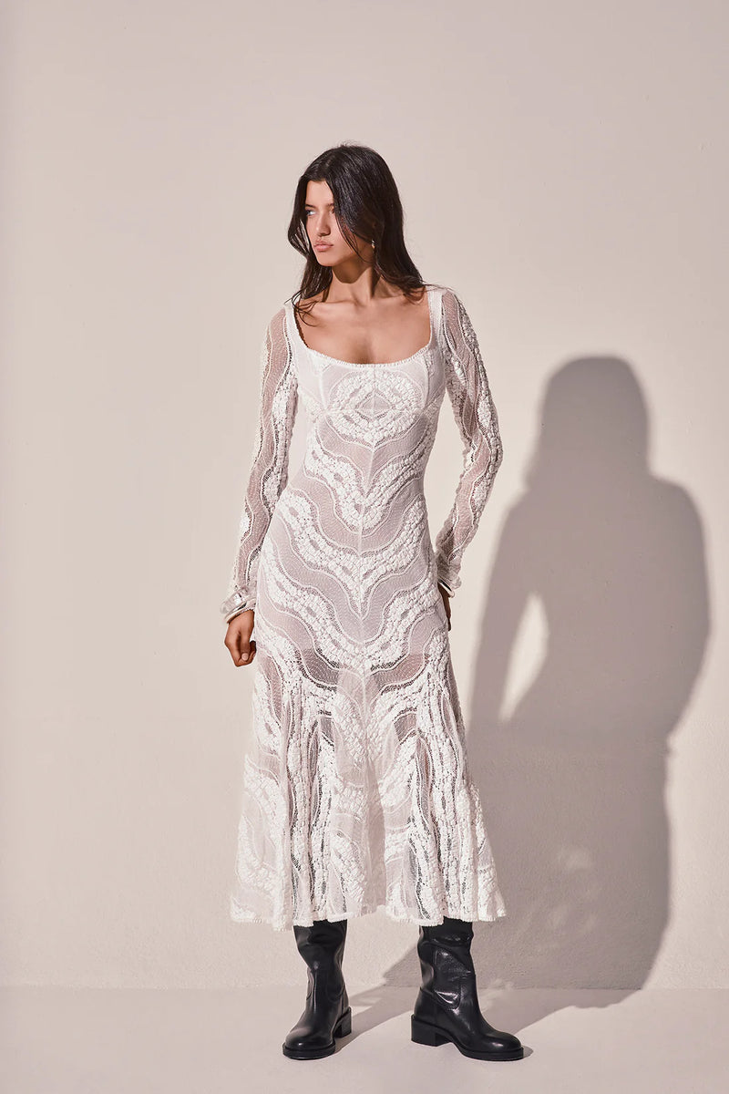 marina lace dress long Vix: Marina Long Dress (VH252025) S
