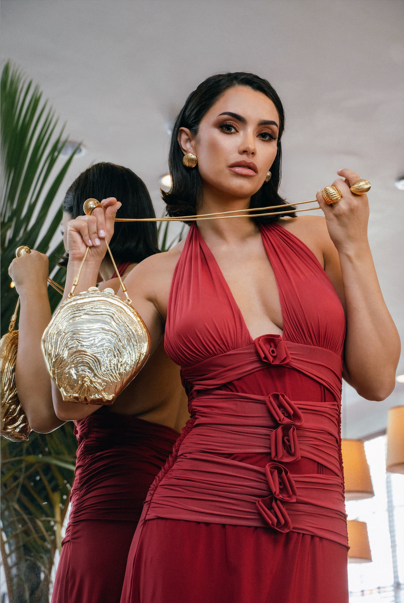 Maygel Coronel - Villadiego Dress - Carmesi