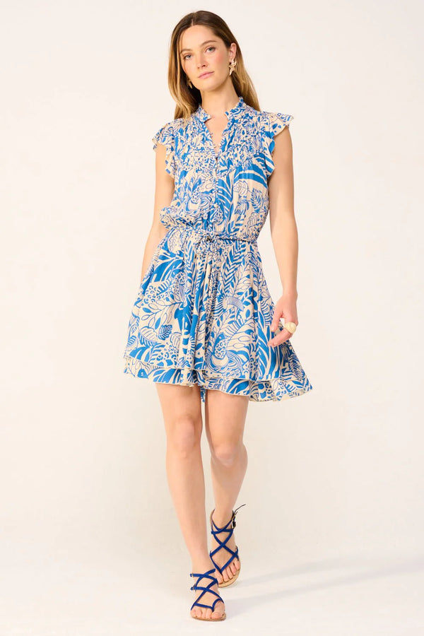 Poupette St Barth - Mini Dress Callie - Blue Toucan