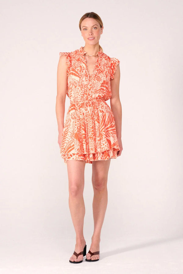 Poupette St Barth - Mini Dress Callie - Orange Toucan