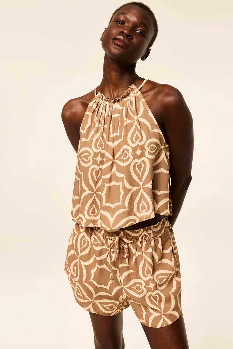 Misa - Edna Top - Caramel Mosaic