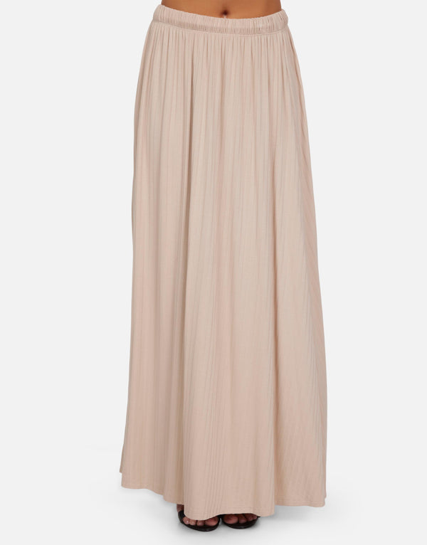 Michael Lauren - Kenno Maxi Skirt - Soft Beige