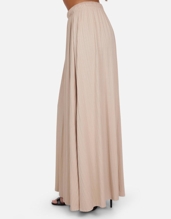 Michael Lauren - Kenno Maxi Skirt - Soft Beige