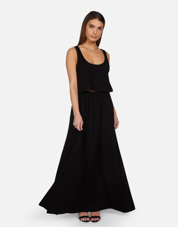 Michael Lauren - Kenno Maxi Skirt - Black