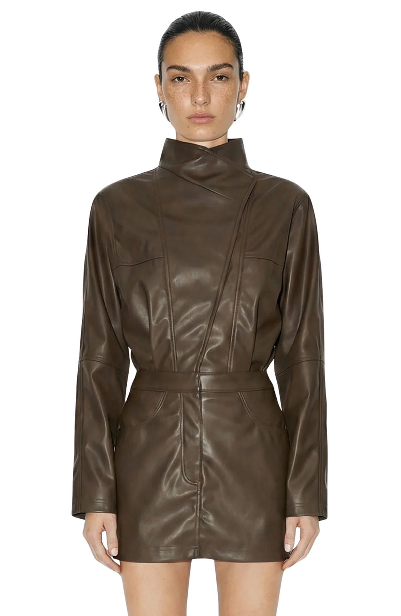 Ronny Kobo Maddix Dress in Chocolate