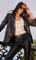 Generation Love - Meadow Vegan Leather Blazer - Black