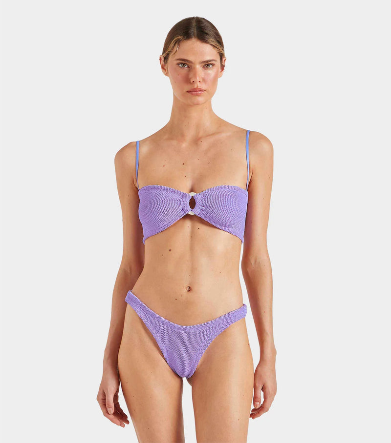 Hunza G - Misty Bikini With Pearly Hoop - Lilac