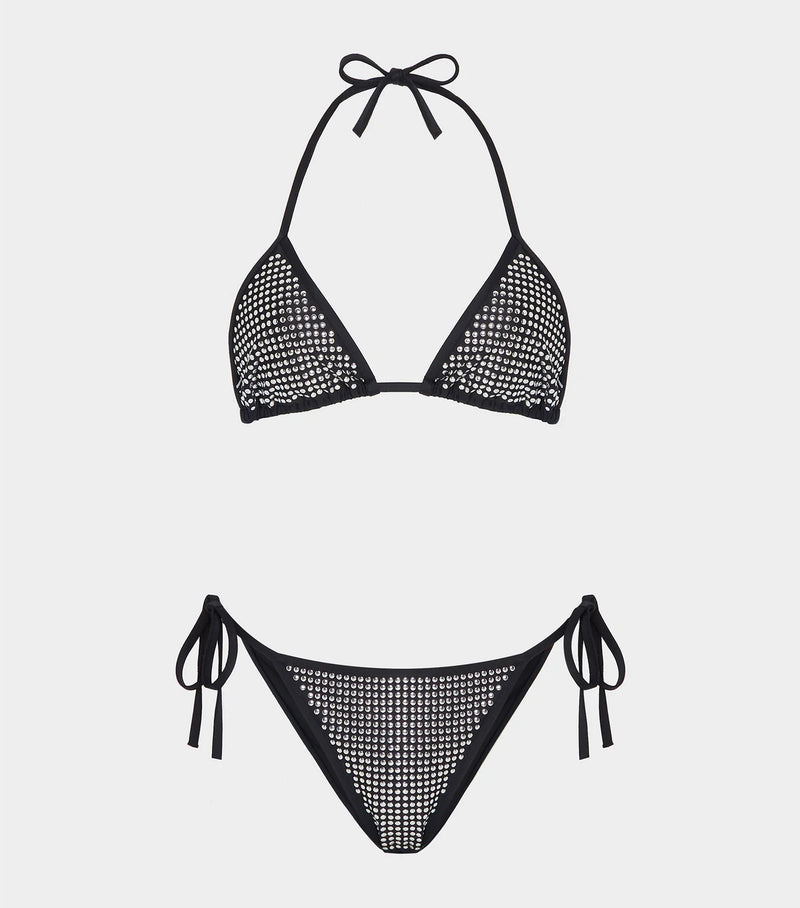 Hunza G - Monica Lava Bikini - Black/Silver