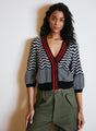 Autumn Cashmere - Chevron Stitch Cardigan - Multiple Colors