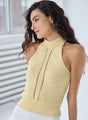 Diagonal Links Stitch Halter