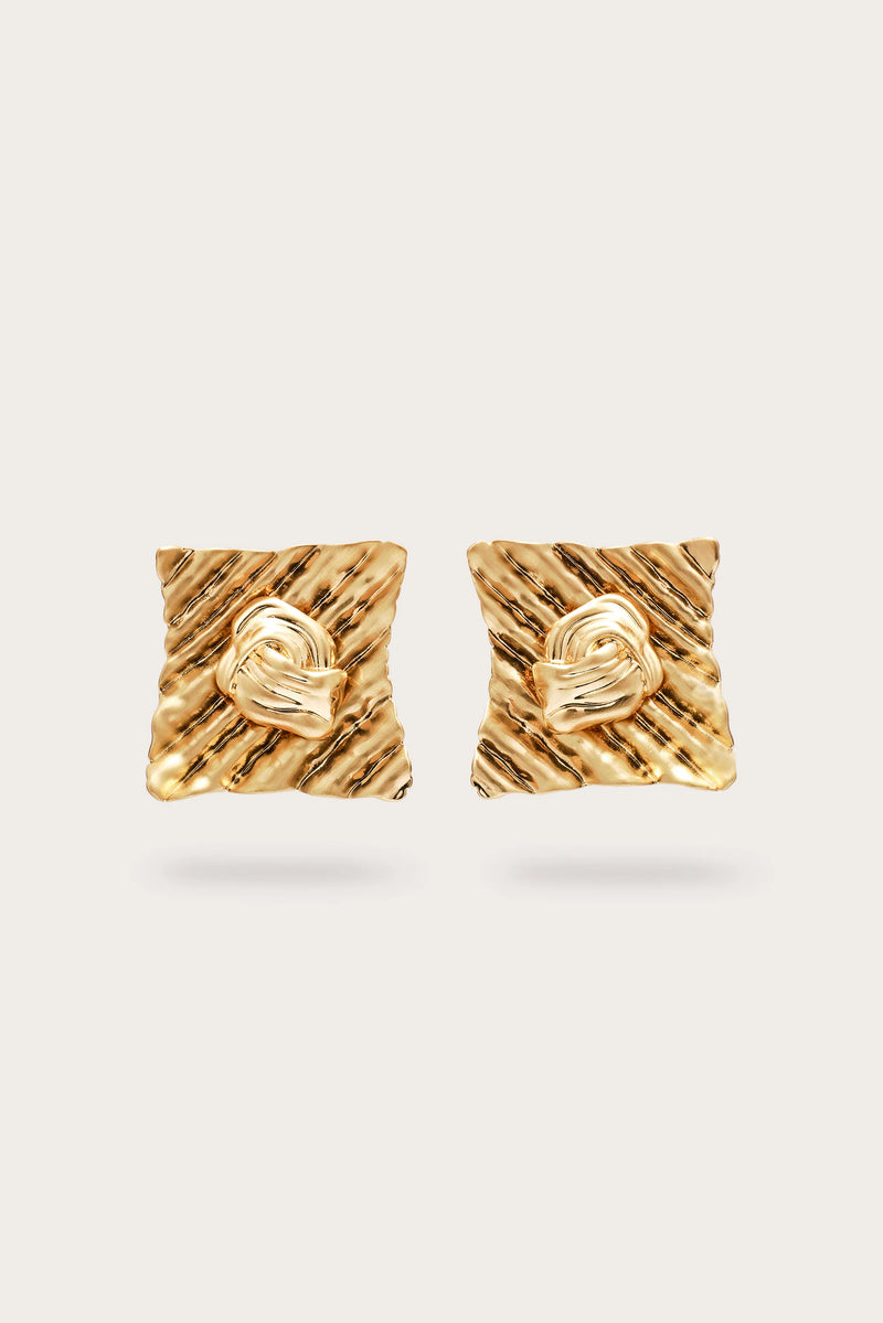 Cult Gaia - Naydine Earring - Brushed Brass