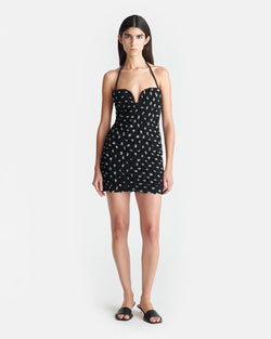 Nanushka - Jannika Seersucker Tech Chiffon Mini Dress - Polka