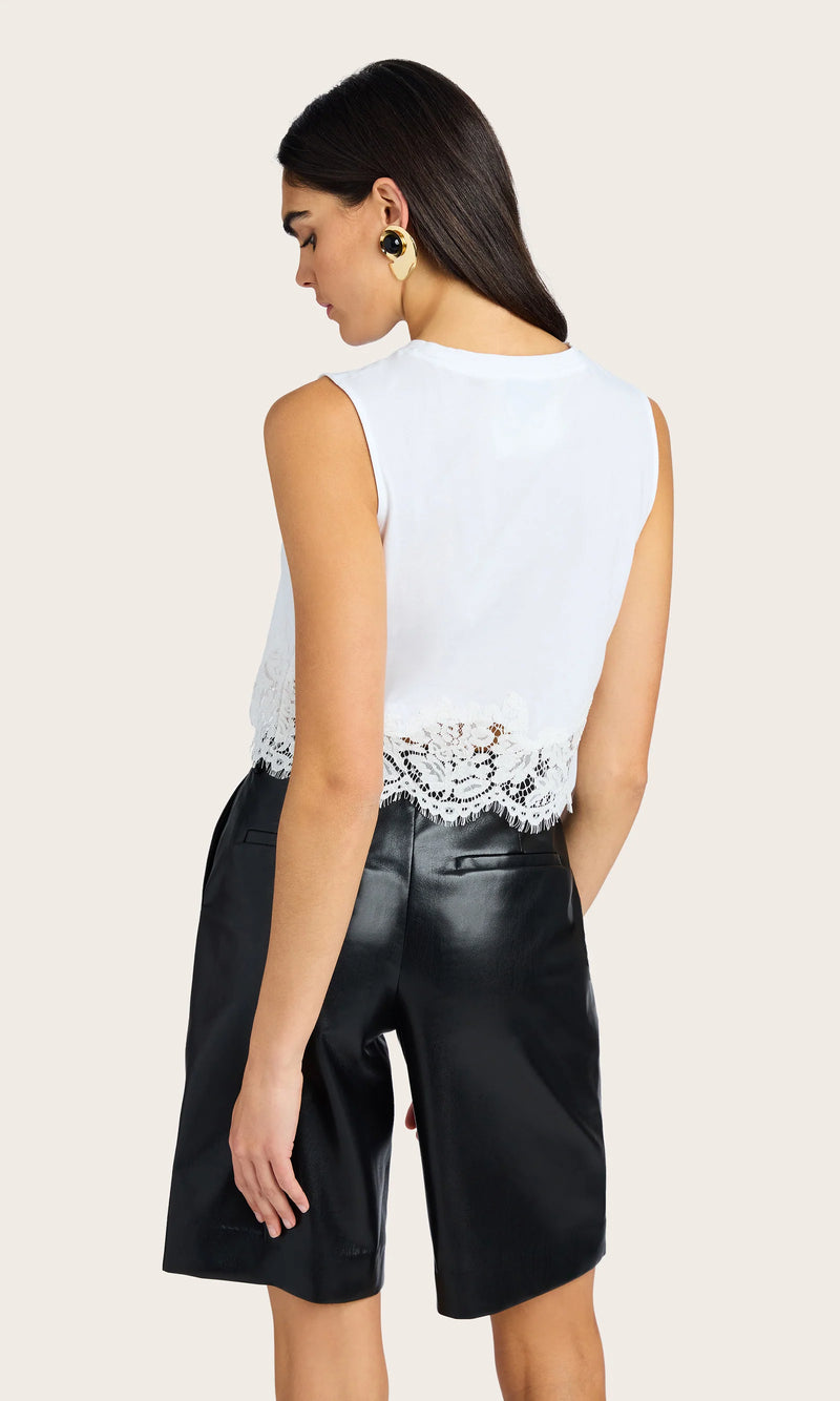 Generation love - Palani Lace Combo Top - White