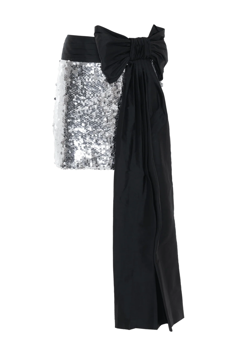 Patbo - Moonlight Sequin Mini Skirt - Silver