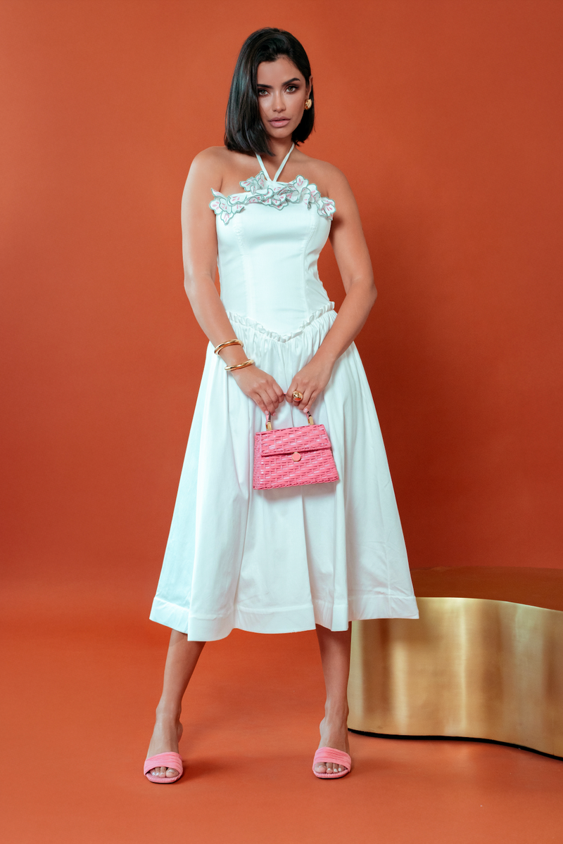 PatBO Bruma MIDI Dress - White PatBO Bruma MIDI Dress - White