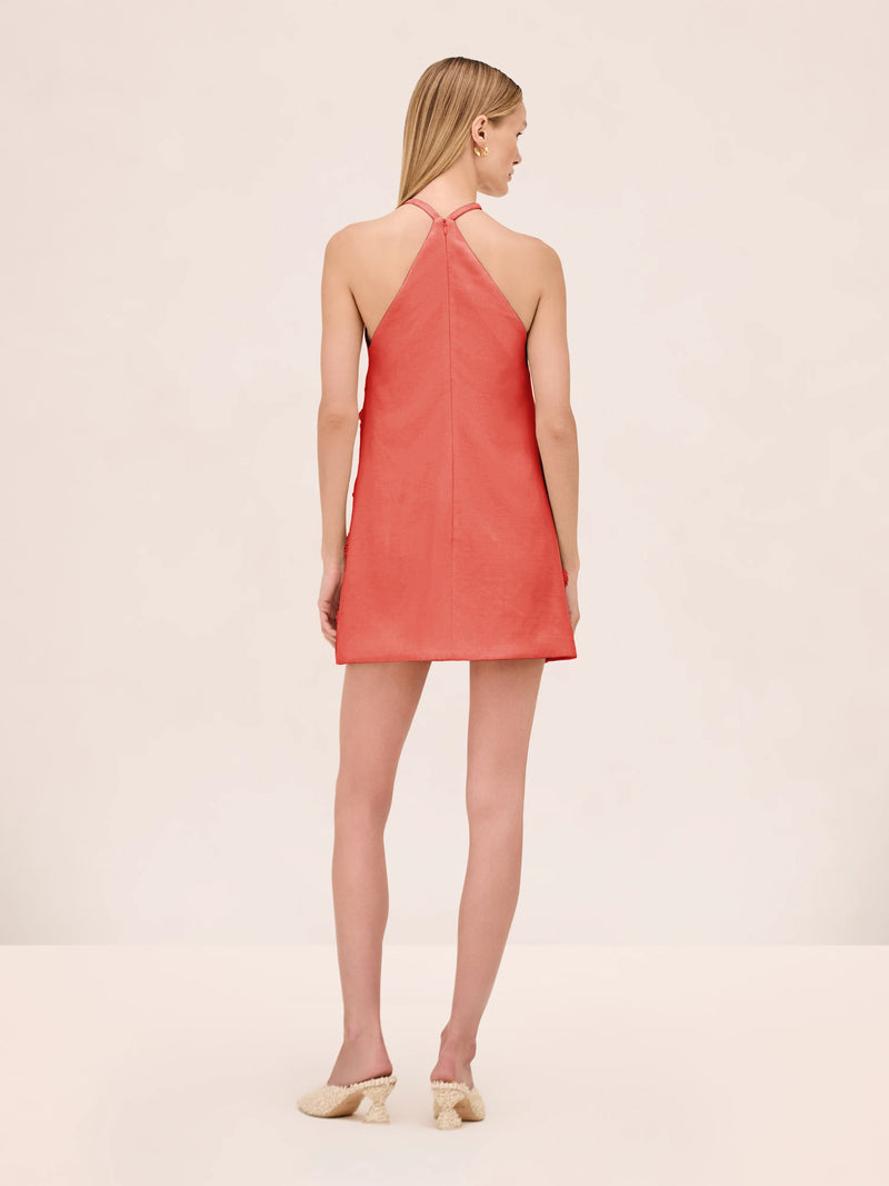 Alexis - Milaa Dress - Terracotta Raffia