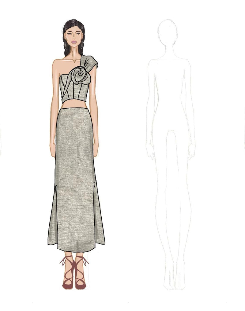 JESSIE X JBQ - Hope Skirt - Taupe