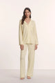 Eberjey - Gisele The Long PJ Set - Buttercream/Ivory