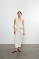 Enza Costa - Puckered Tank Dress - Vanilla