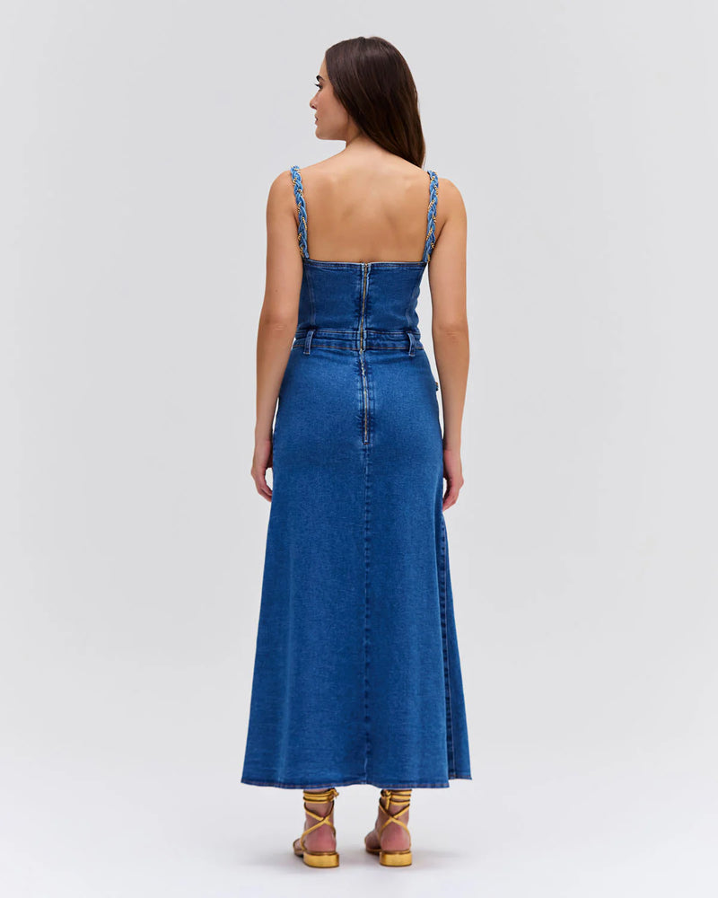 Patbo - Braided Midi Dress - Denim