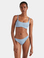 Hunza G - Phoebe Bikini - Metallic Ice Blue
