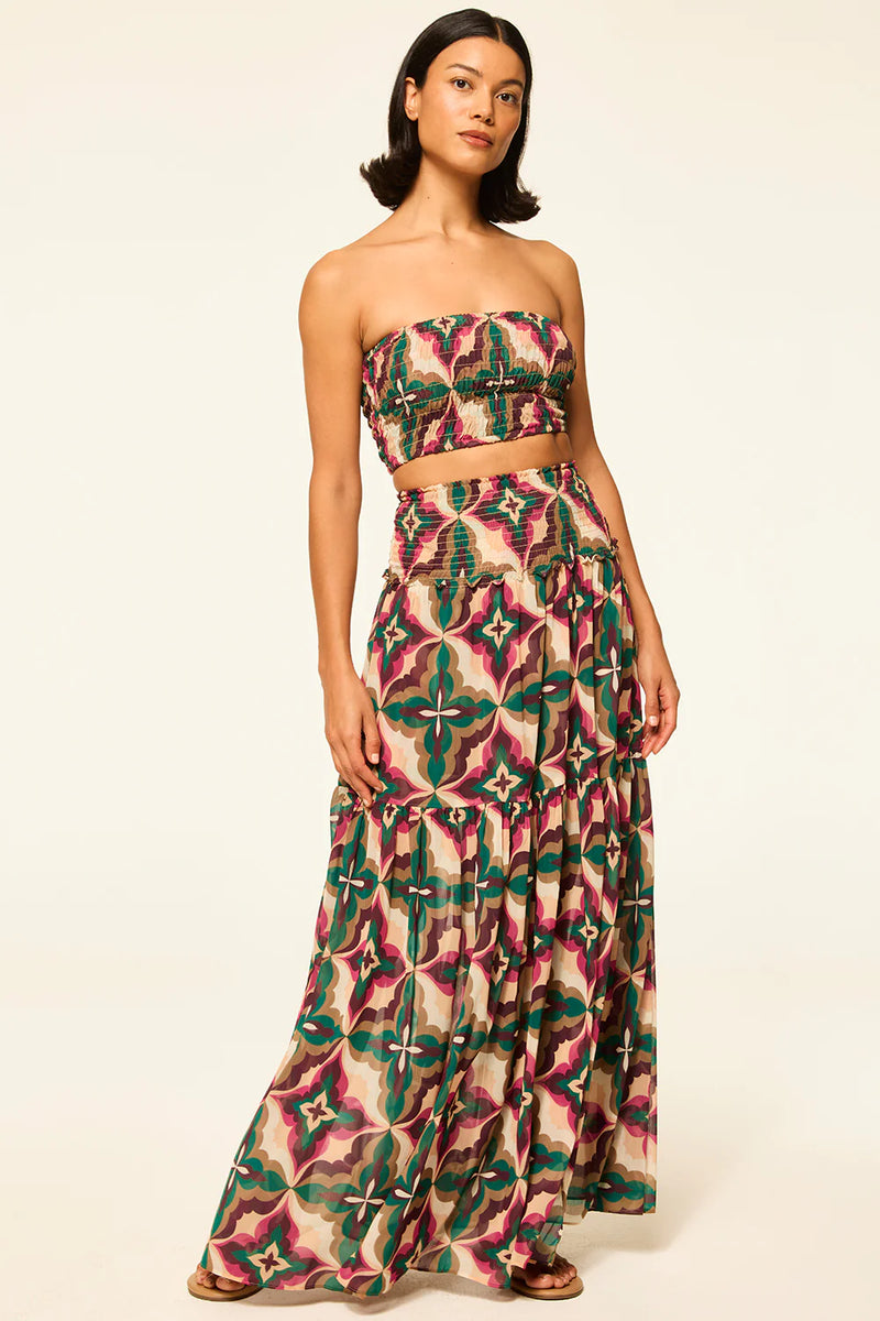 Misa - Polly Skirt - Mosaic Fuschia