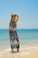 Poupette St Barth - Long Skirt Uma - Navy Cartagena