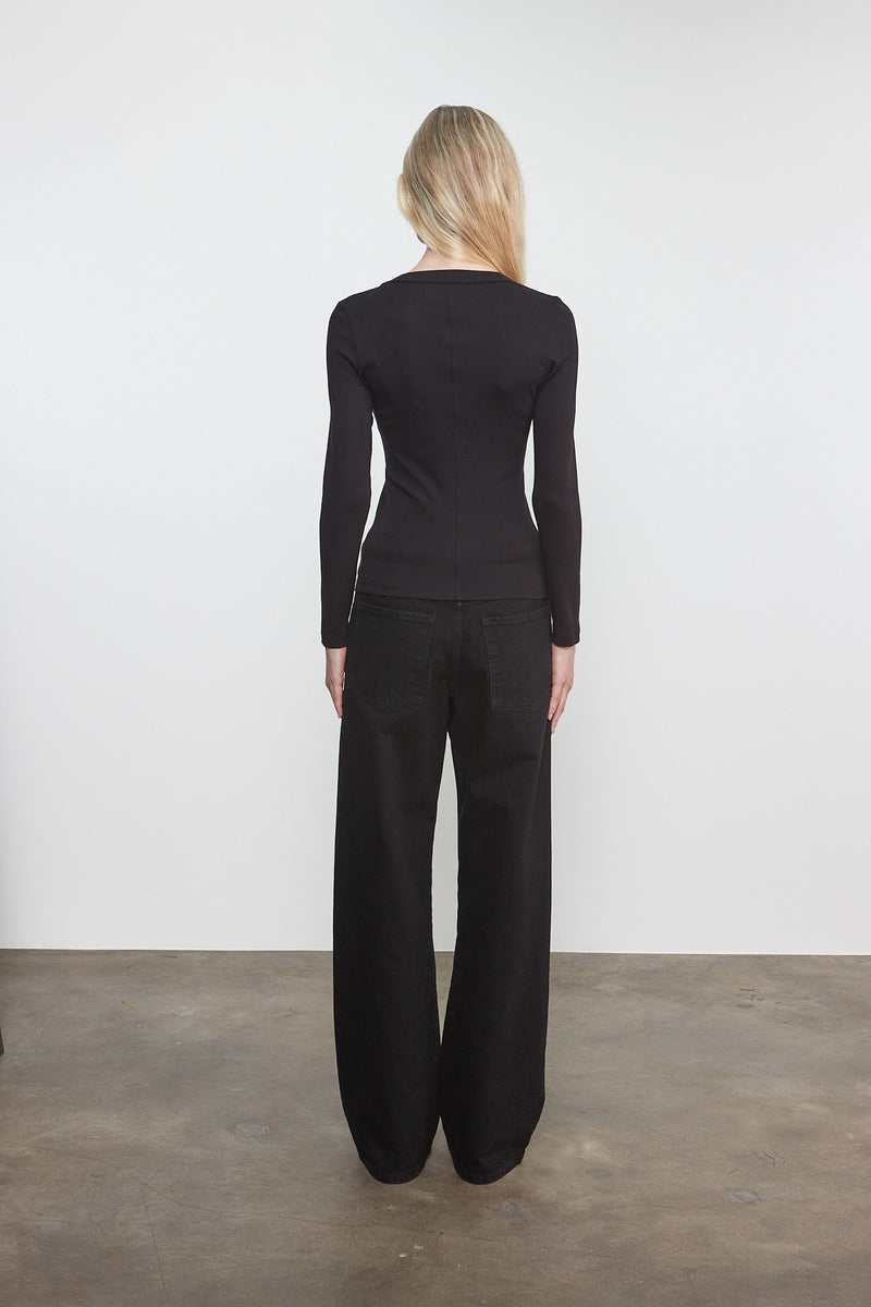 Supima Cotton New Classic L/S V-Neck