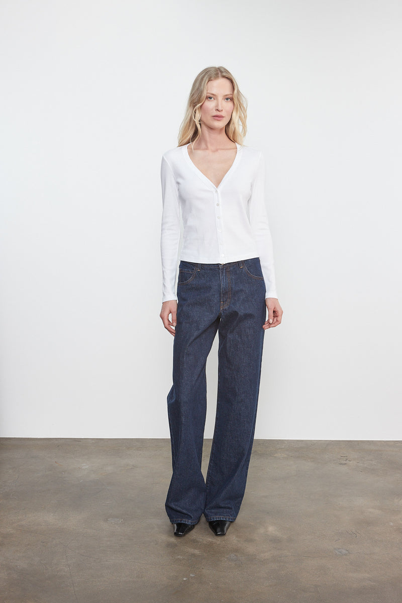 Supima Cotton New Classic V-Neck Cardigan